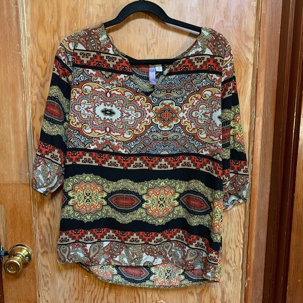 Boho Print Blouse